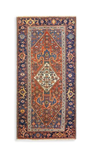 Antique Hand-Knotted Russian Rug