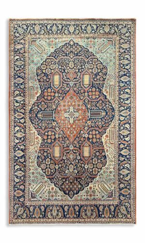 Rare Antique Persian Kashan Rug
