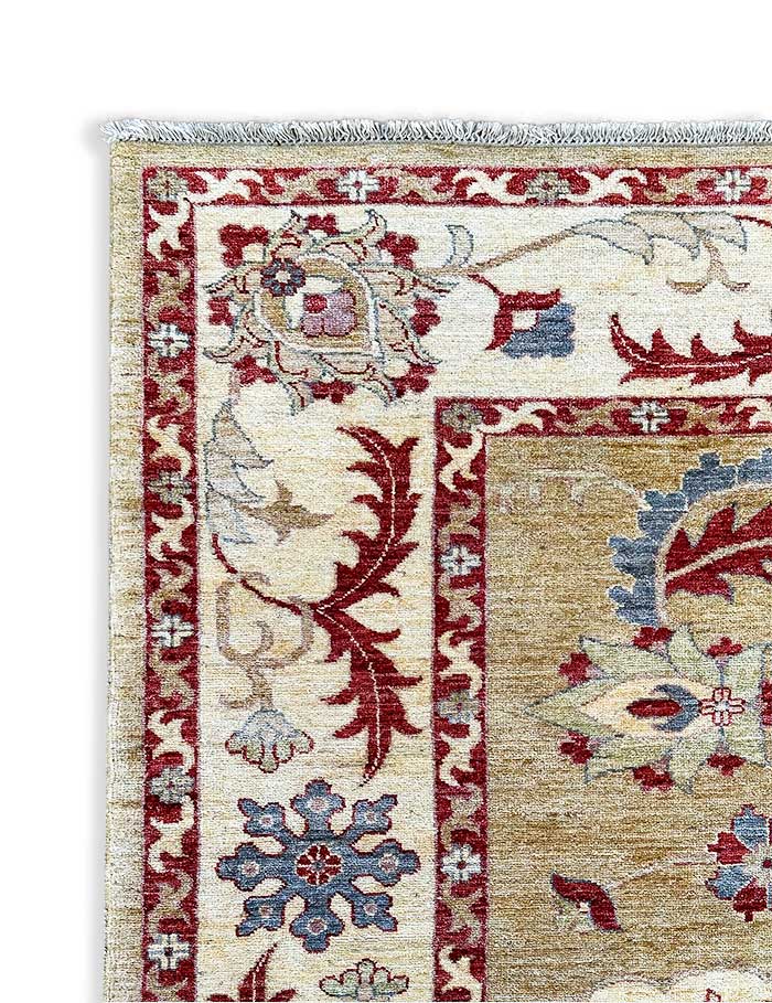 Hand Knotted Afghan Vegetable Chobi Rug Bijan Rugs