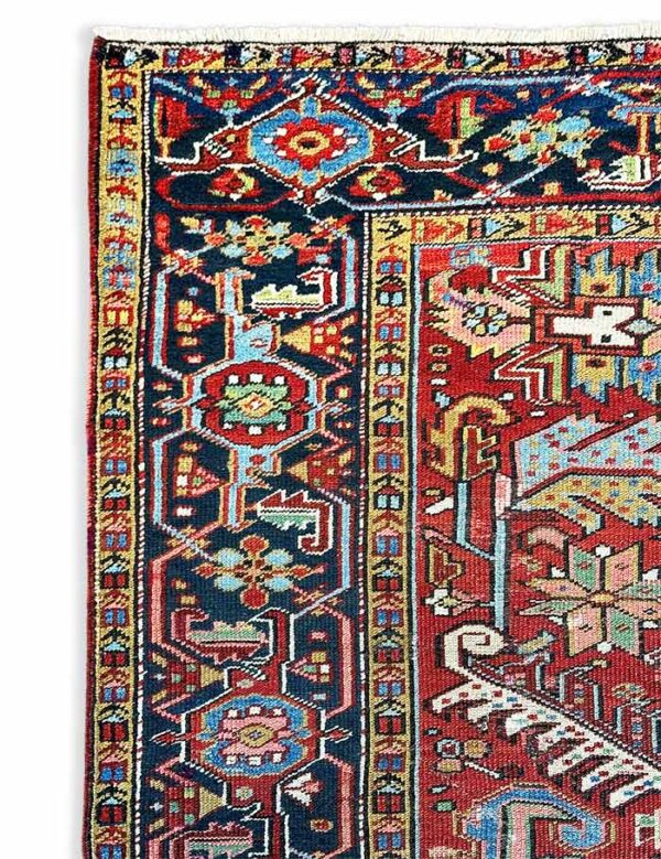 Hand Knotted Antique Persian Hariz Rug