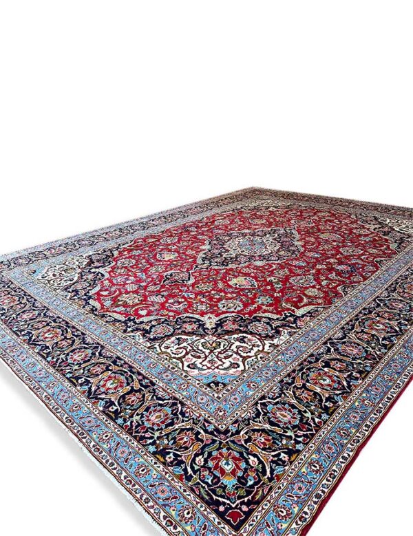 Hand Knotted Persian Kashan Rug