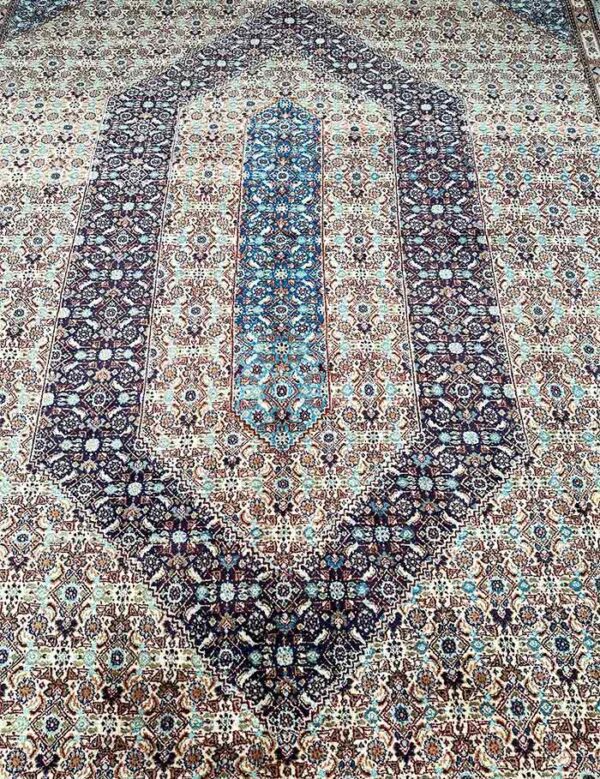 Semi Antique Hand Knotted Persian Moud Rug