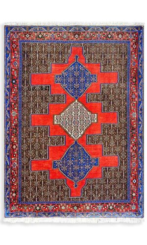 Hand Knotted Persian Senneh Rug