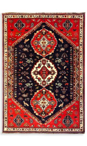 Hand Knotted Persian Shiraz Rug