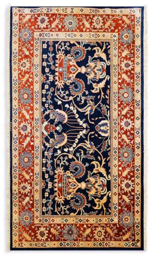 Hand Knotted Rare Afghan Hezare Rug