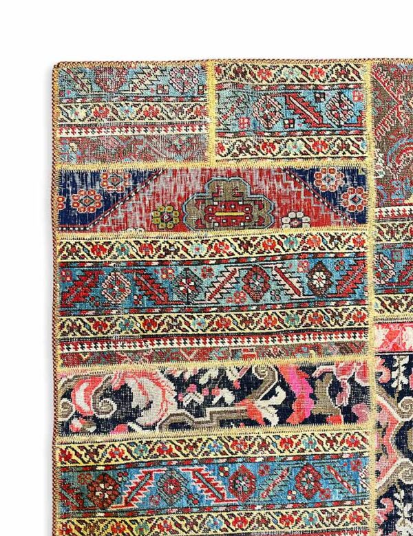 Semi Antique Persian Patch Work Rug