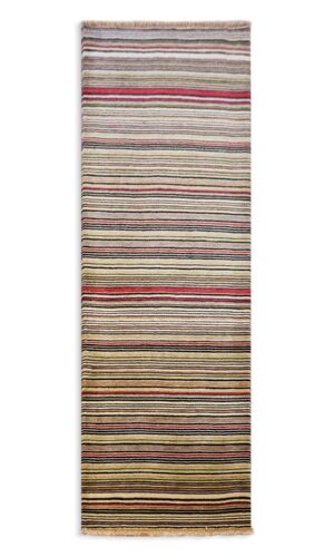 Hand Knotted Modern Hand Made Hall Runner Rug