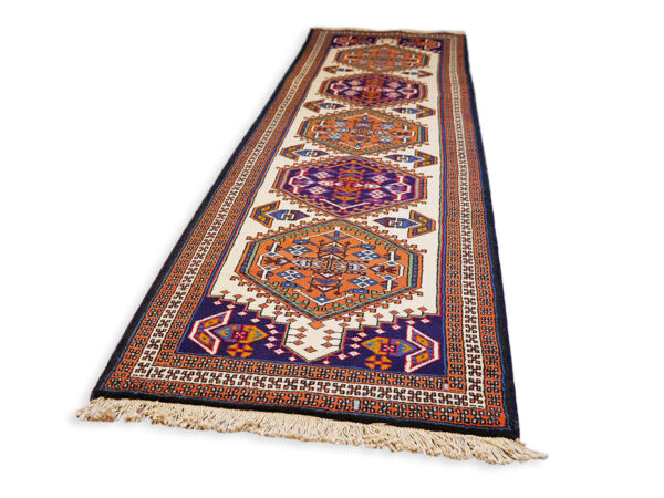 Hand Knotted Persian Ardabil Hall Runner Rug