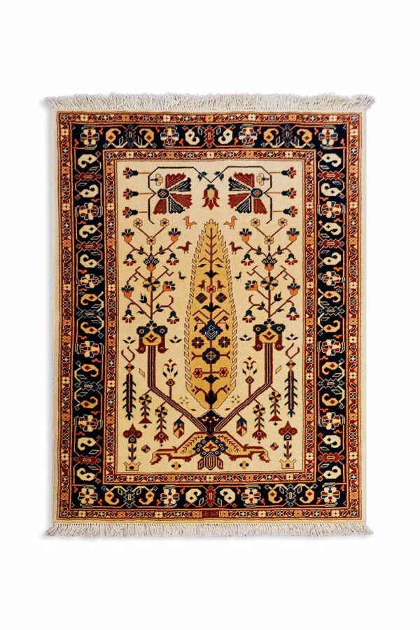 Hand Knotted Afghan Tree Of Life Design Rug