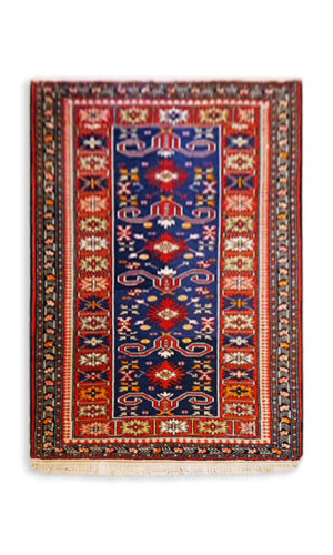 Hand Knotted Antique Afghan Tajik Rug