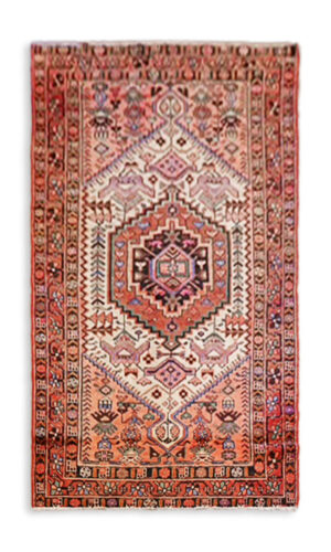 Hand Knotted Antique Persian Hamadan Rug