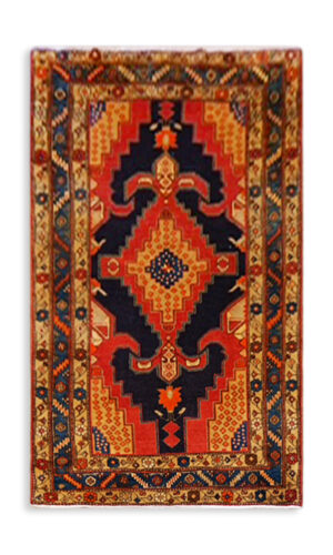 Hand Knotted Antique Persian Meshkin Rug