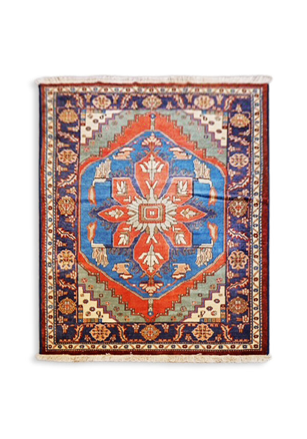Hand Knotted Persian Antique Hariz Rug