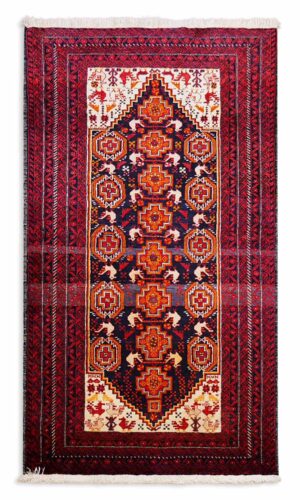 Hand Knotted Persian Baluchi Rug
