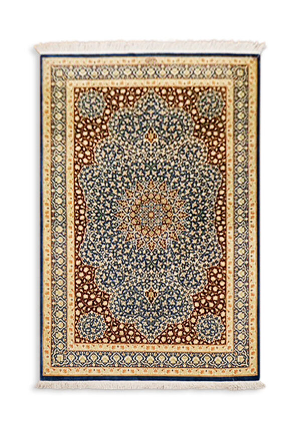 Hand Knotted Super Fine Persian Qum Rug
