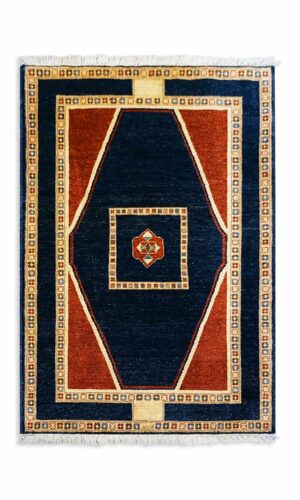 Hand Knotted Vegetable Dye Afghan Hezareh Rug