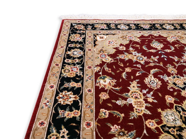 Hand Knotted Wool & Silk In Laid Rug