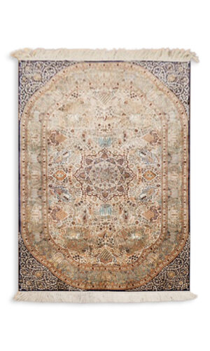 Hand Knotted Silk On Silk Rug