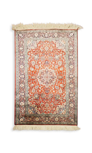 Hand Knotted Pure Silk Kashmir Rug
