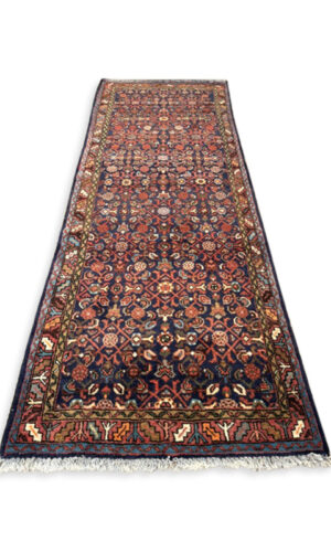 Hand Knotted Antique Persian Hoseinabad Rug