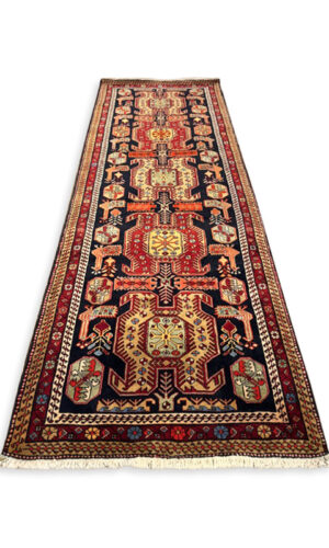Hand Knotted Persian Meshkin Rug
